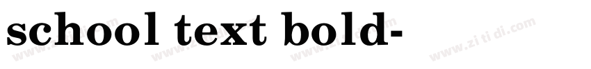 school text bold字体转换